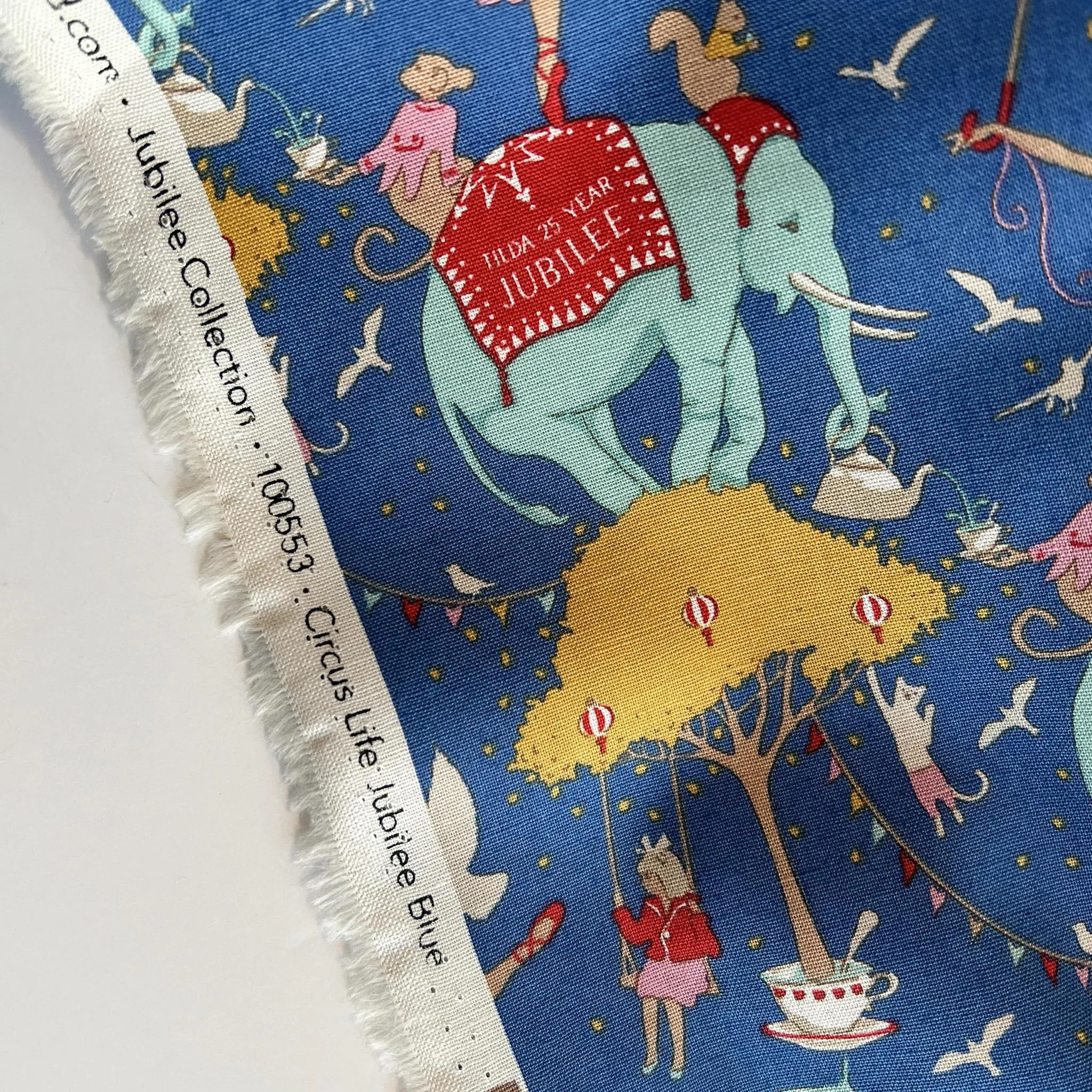 Tilda Fabrics : Jubilee: Circus Life Jubilee Blue