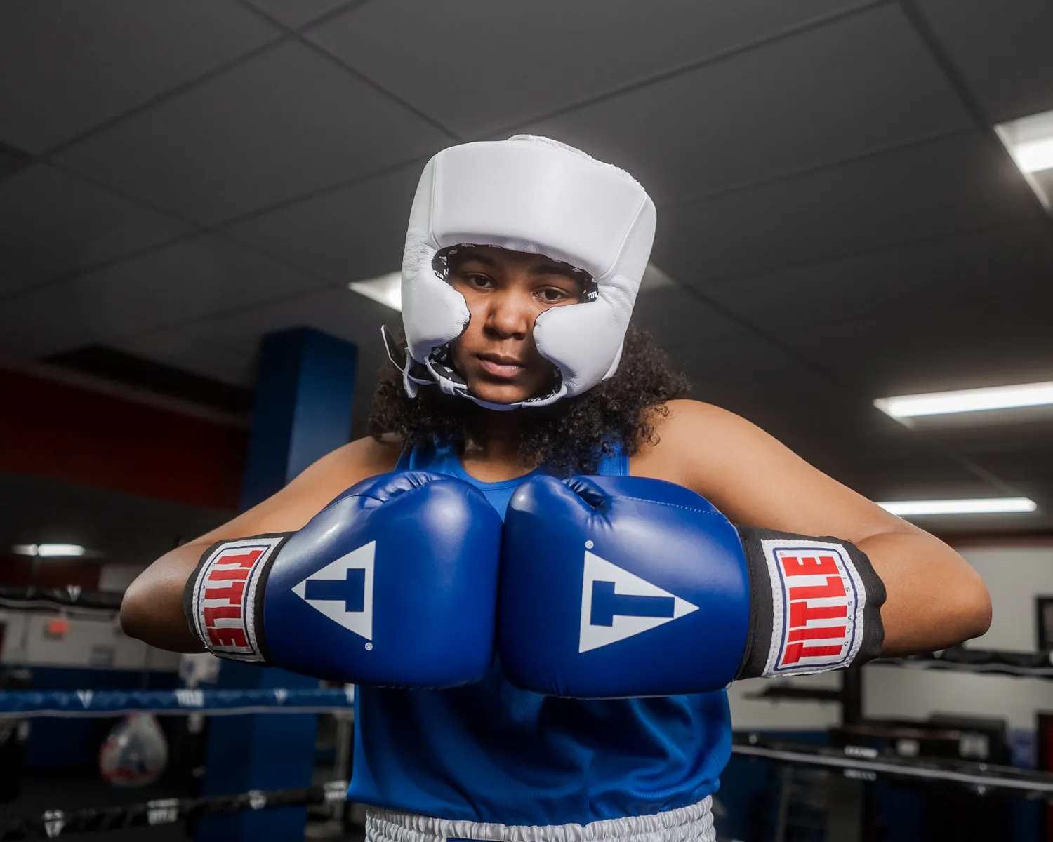 TITLE Boxing USA Boxing Competition Headgear - With Cheeks