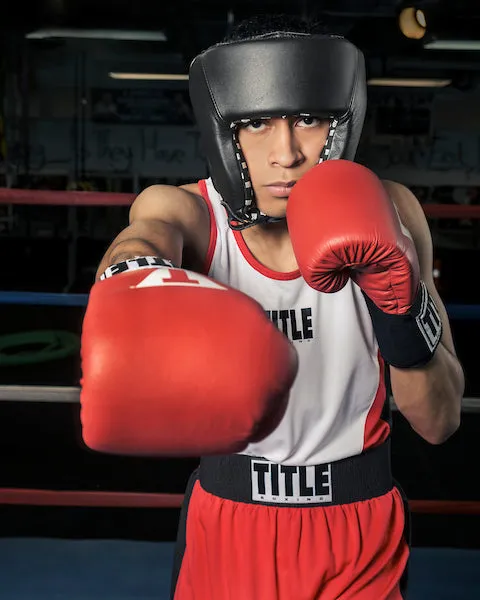 TITLE Boxing USA Boxing Competition Headgear - With Cheeks