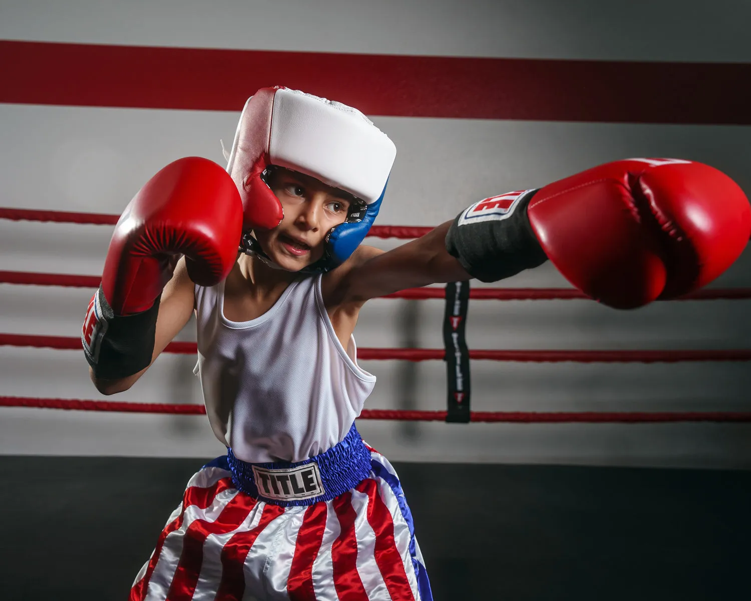 TITLE Boxing USA Boxing Competition Headgear - With Cheeks