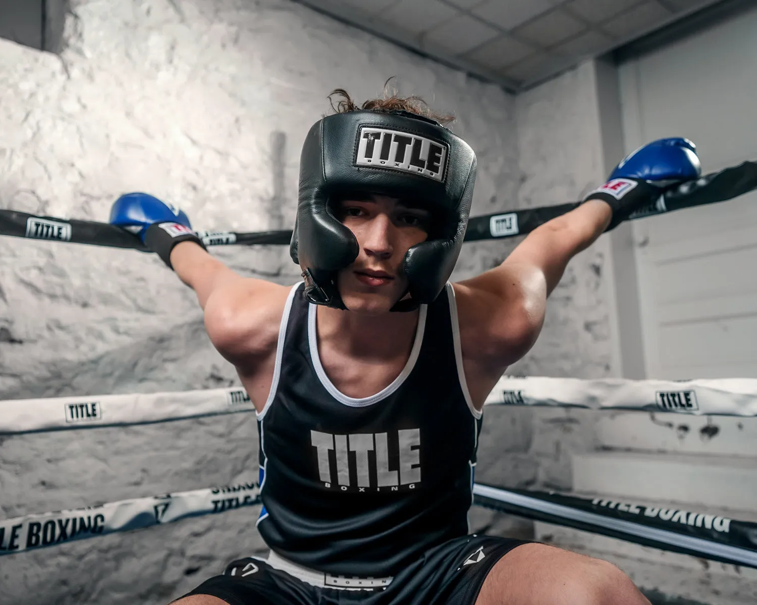 TITLE Boxing USA Boxing Competition Headgear - With Cheeks