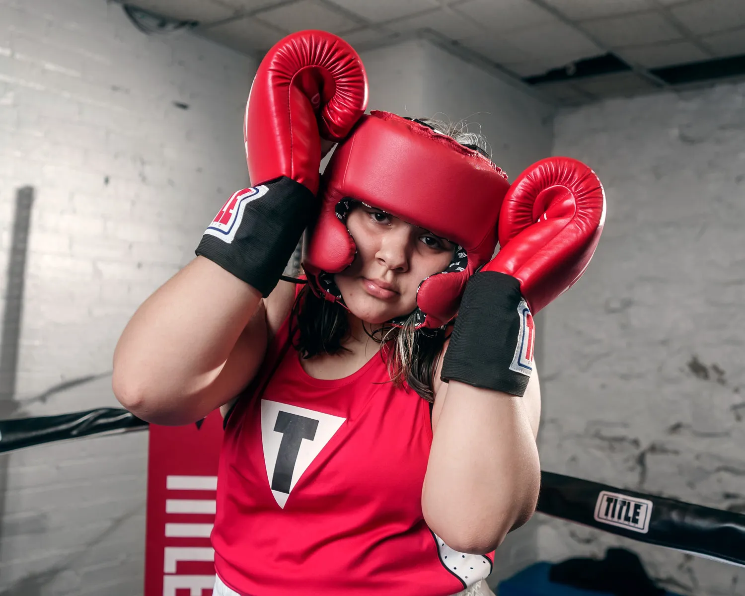 TITLE Boxing USA Boxing Competition Headgear - With Cheeks