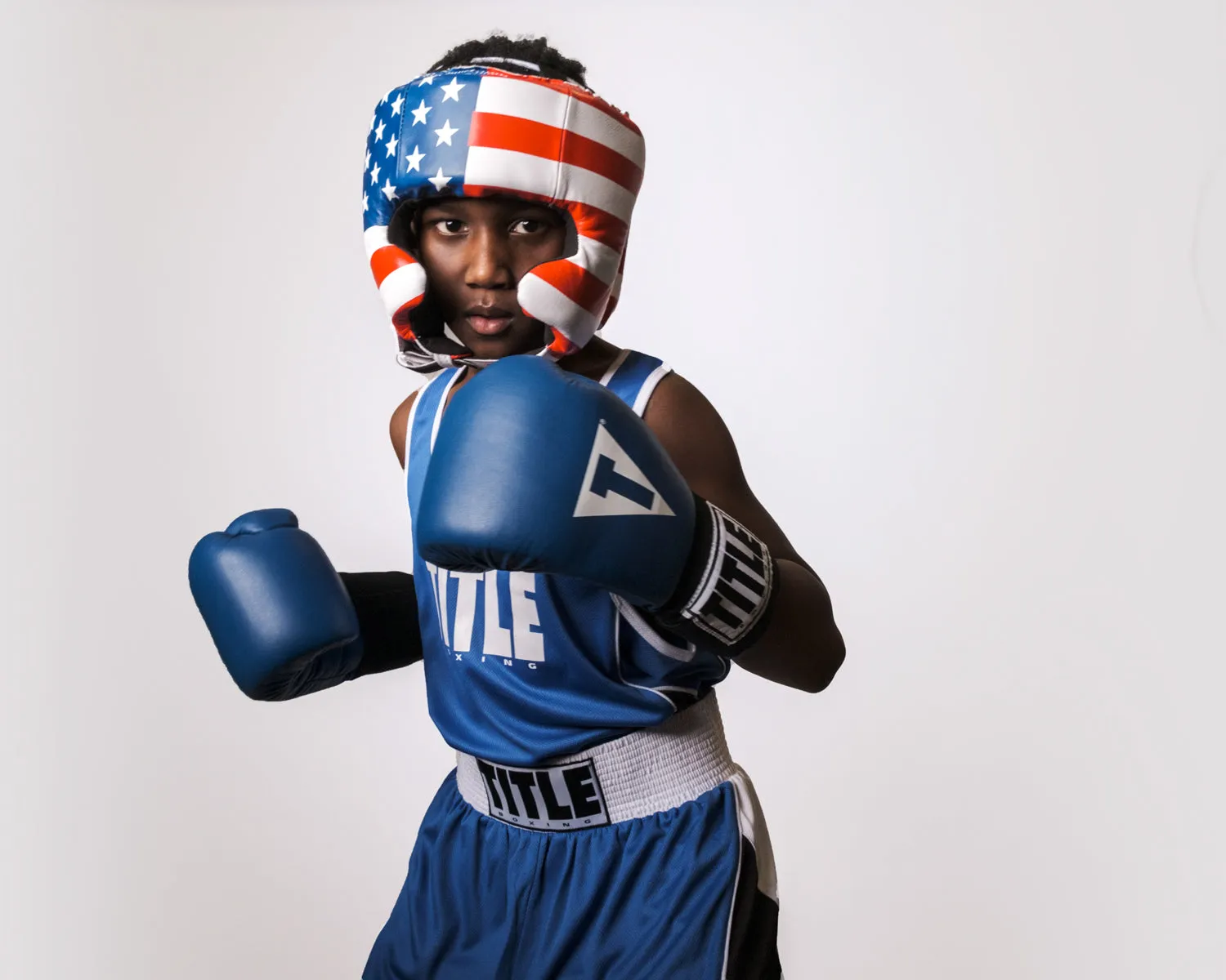 TITLE Boxing USA Boxing Competition Headgear - With Cheeks