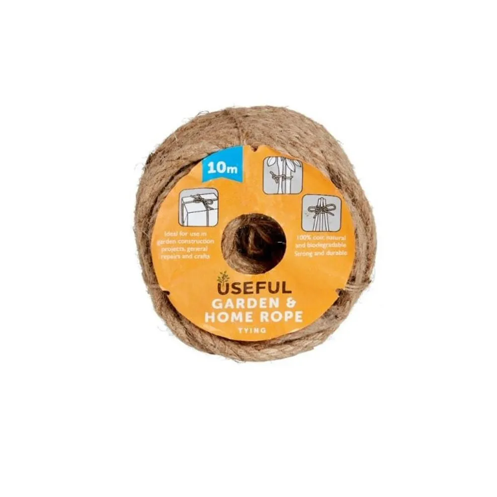 Useful 10m Garden & Home 10mm Coir Rope