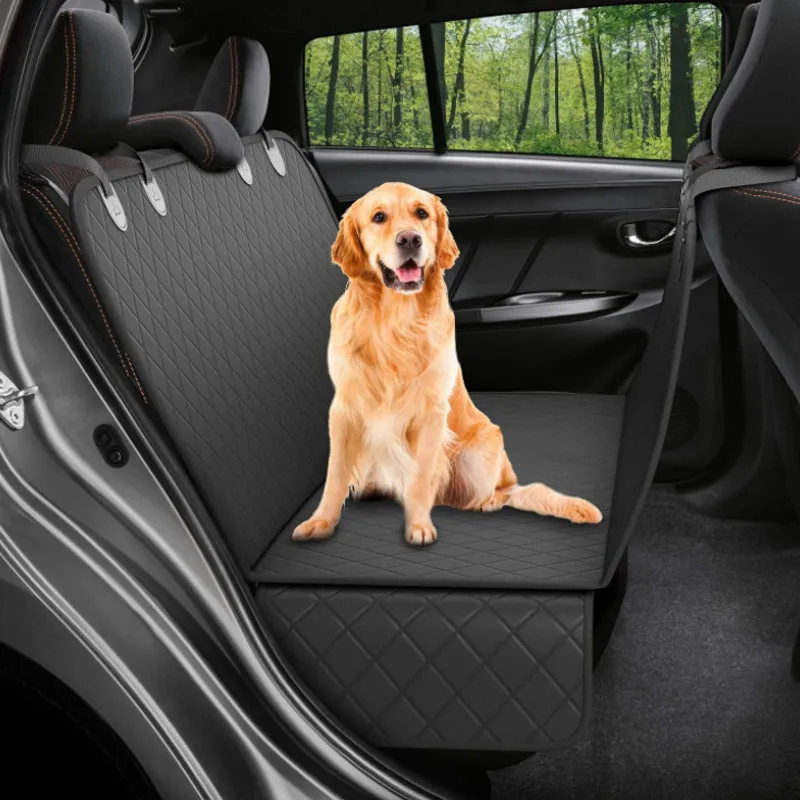 Waterproof Pet Car Seat Cushion Dog Seat Cover with Net Windows