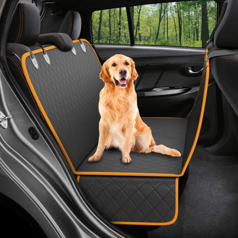 Waterproof Pet Car Seat Cushion Dog Seat Cover with Net Windows