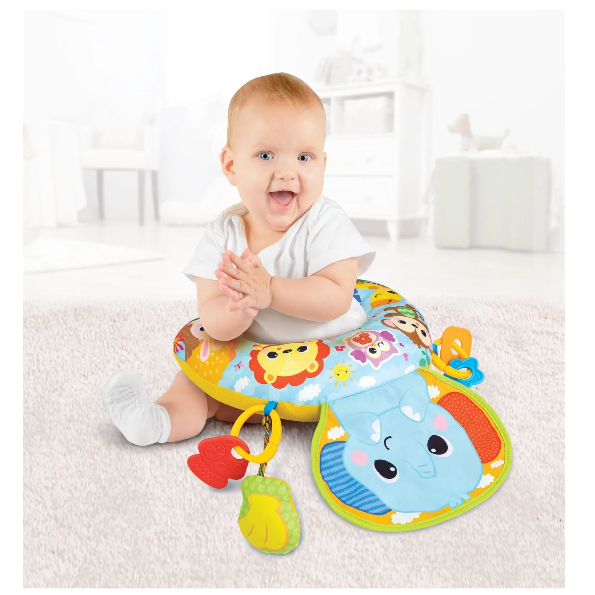 Winfun Jungle Fun Tummy Time Pillow